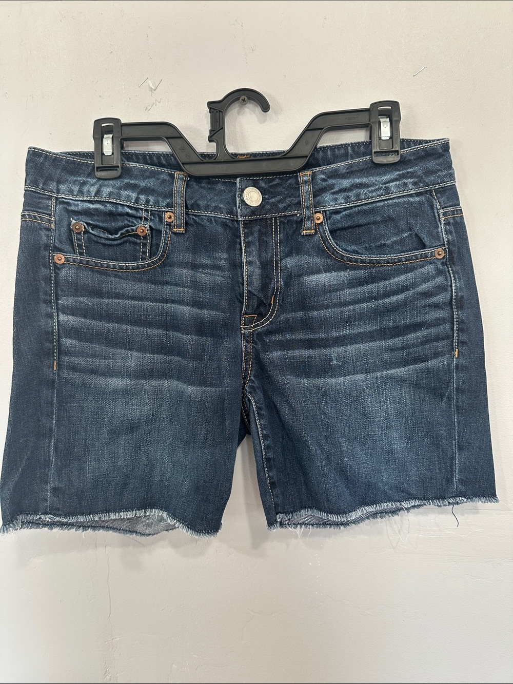American Eagle Outfitters Dark Blue Denim Jean Shorts